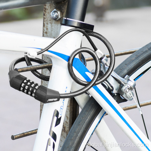 Bulk Combination Cable Lock 8mm bicycle cable lock Supplier